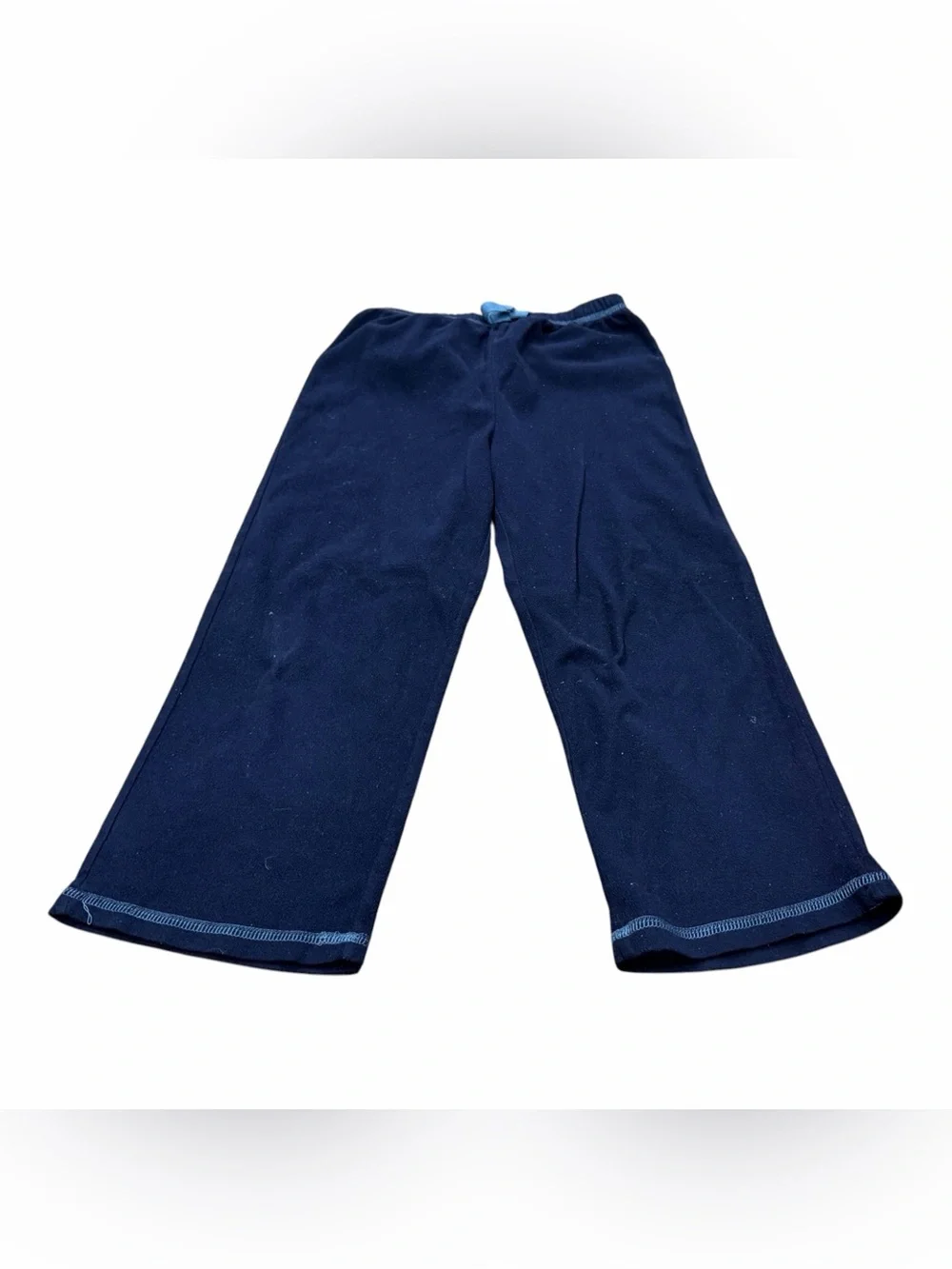 ST EVE Boy's Plaid Sleep Pant Microfleece Pajama Bottoms, Blue, Size 7